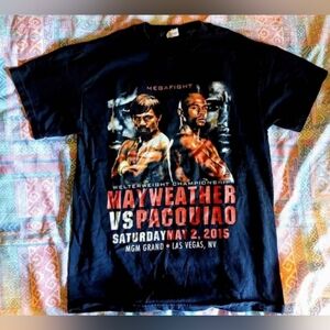 Black Mayweather vs Pacquiao Graphic T-Shirt